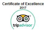 Trip Advisor Certificate of Excellence 2017